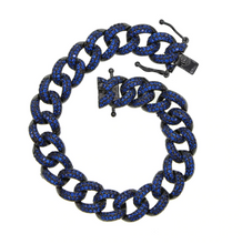 Load image into Gallery viewer, Belgravia Cuban Bracelet in Blue
