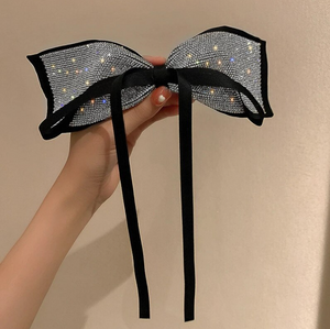 Jumbo Bow Tassel Clip