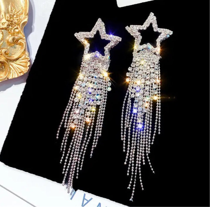 Starry Tassel Earrings