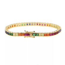 Load image into Gallery viewer, Rainbow Kensington Tennis Bracelet
