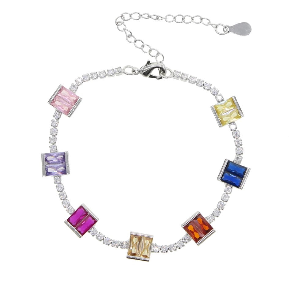 Duomo Baguette Bracelet in Silver