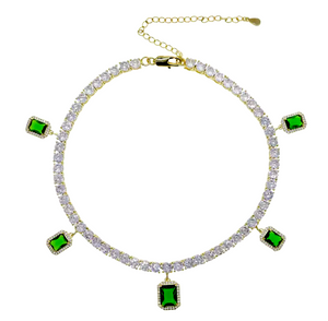 Coco Drip Necklace in Green