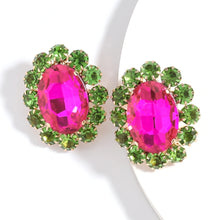 Load image into Gallery viewer, Gem Flower Earrings
